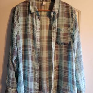Plaid button up shirt